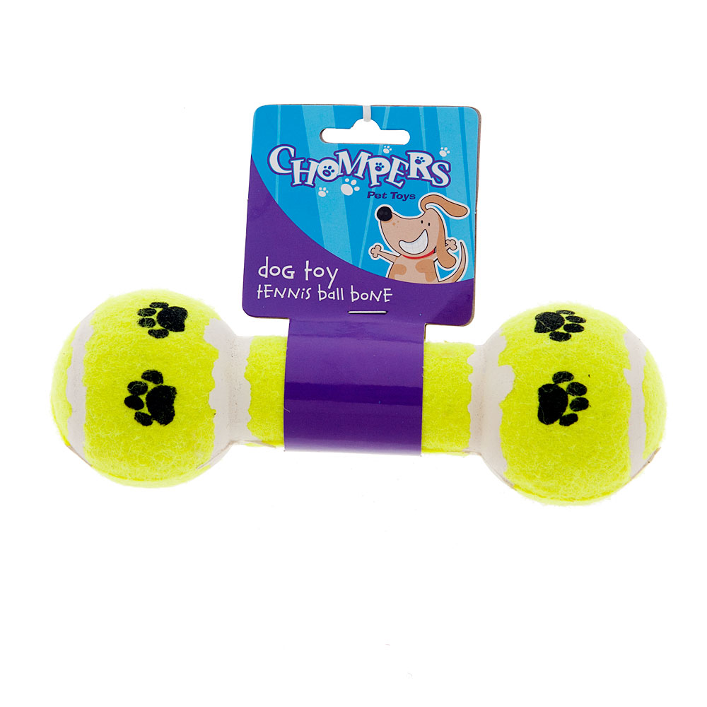 Tennis Ball Bone Dumbbell Dog Toy Dog Toys for Enrichment and Fun