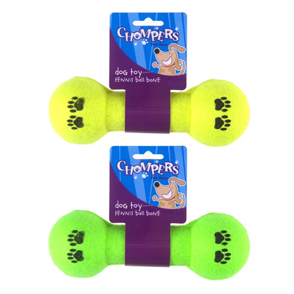 tennis-ball-bone-dumbbell-dog-chew-toy