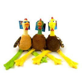 Plush-and-latex-chicken-with-squeaker-dog-toy